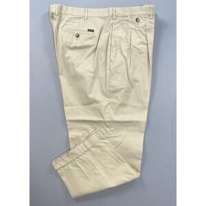 Faconnable Vintage Hong Kong Pleated/Cuffed 100% Cotton Chino Pants. 42X29, EUC!